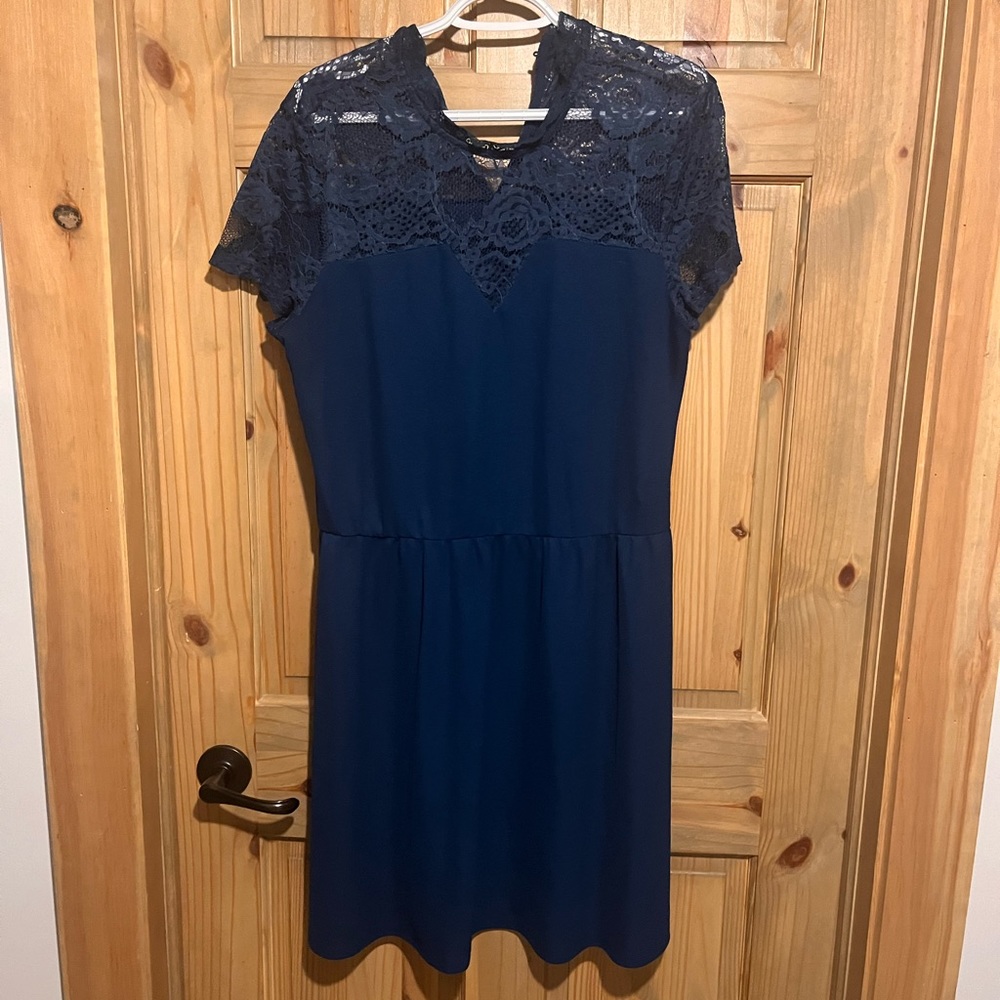 Teal Lace Dress